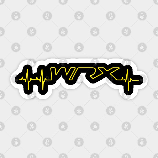 WRX Heartbeat Sticker by cowyark rubbark